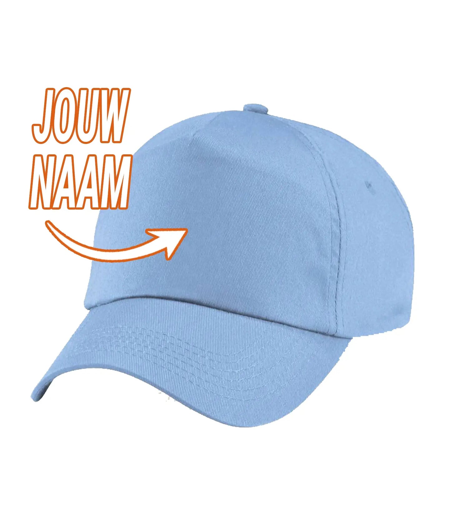 Kids 5-panel cap met naam de Bedrukwinkel