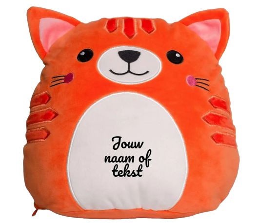 Ginger Cat knuffel 29cm - Eigen naam - de Bedrukwinkel