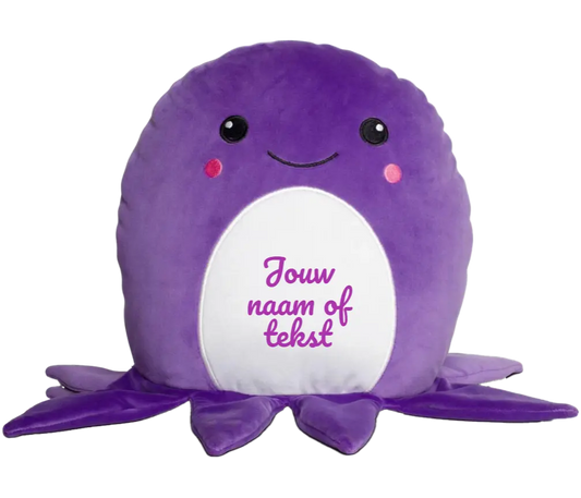 Octopus knuffel 29cm - Eigen naam - de Bedrukwinkel