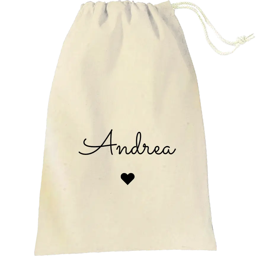 Bewaarzak "Naam" de Bedrukwinkel