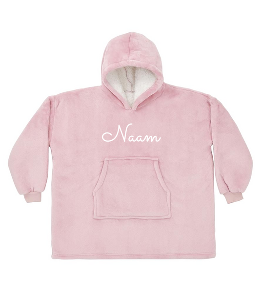 Hoodie Fleece Deken Kids met bedrukking de Bedrukwinkel