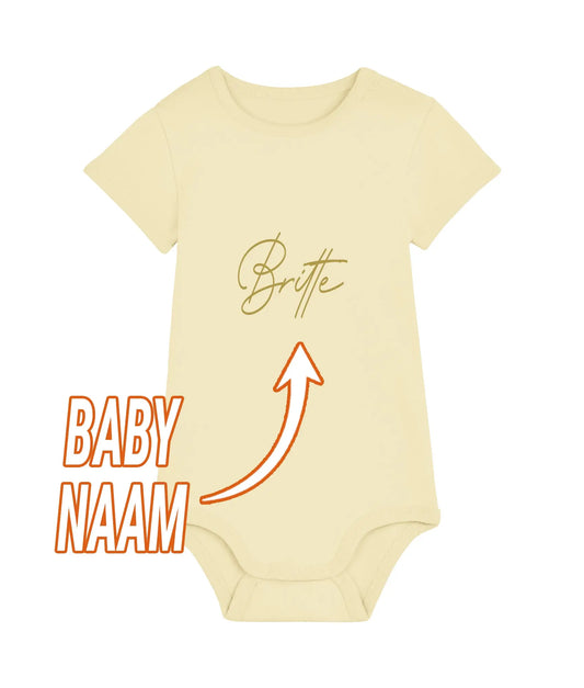 Rompertje premium Stanley/Stella met naam de Bedrukwinkel