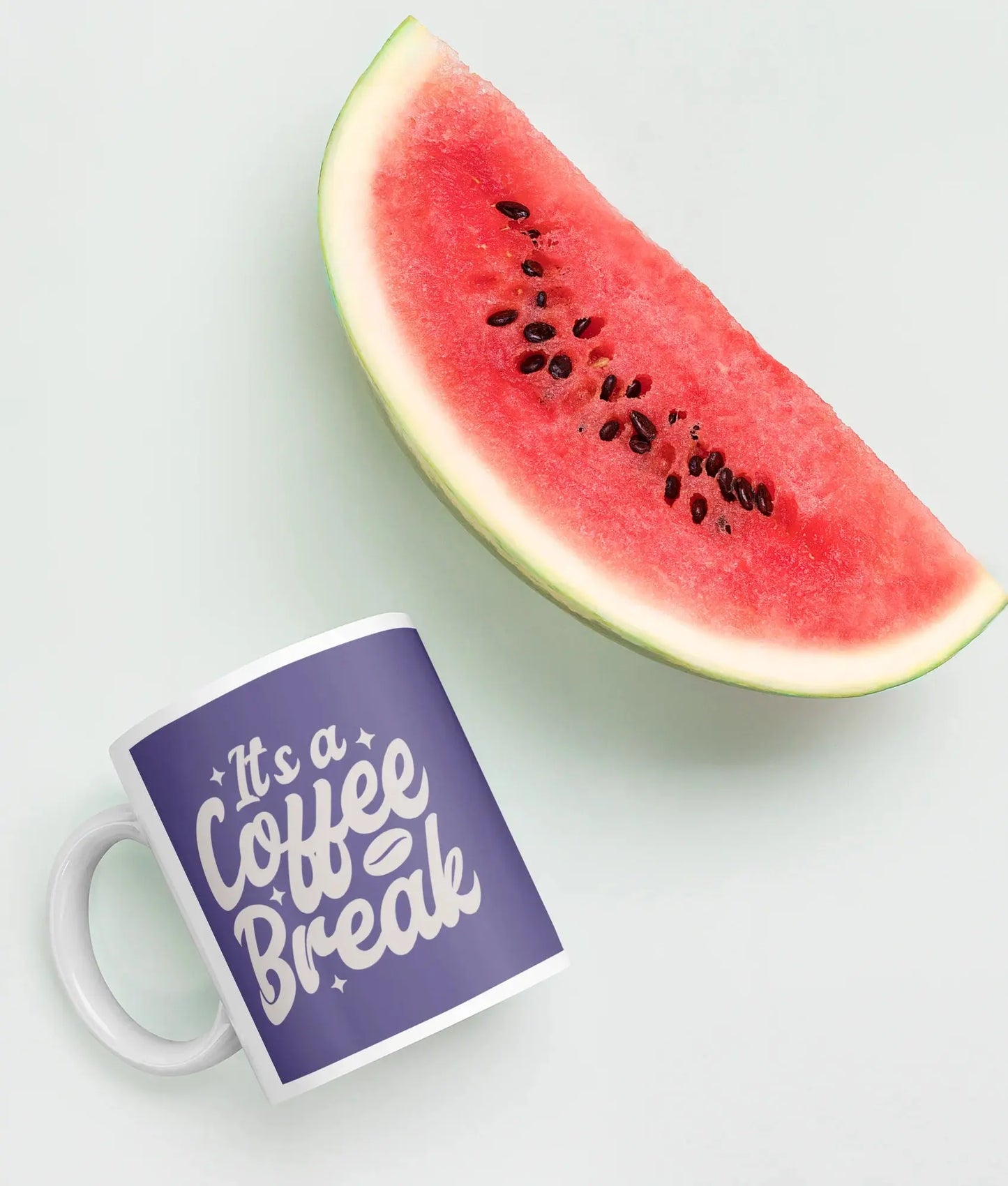 Witte glanzende mok de Bedrukwinkel