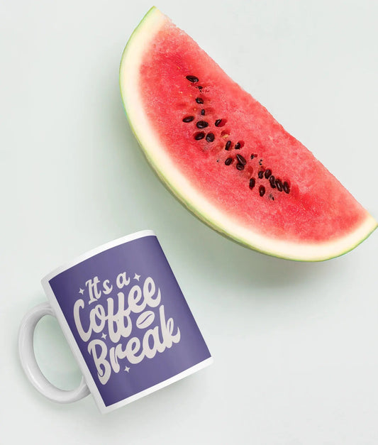 Witte glanzende mok de Bedrukwinkel