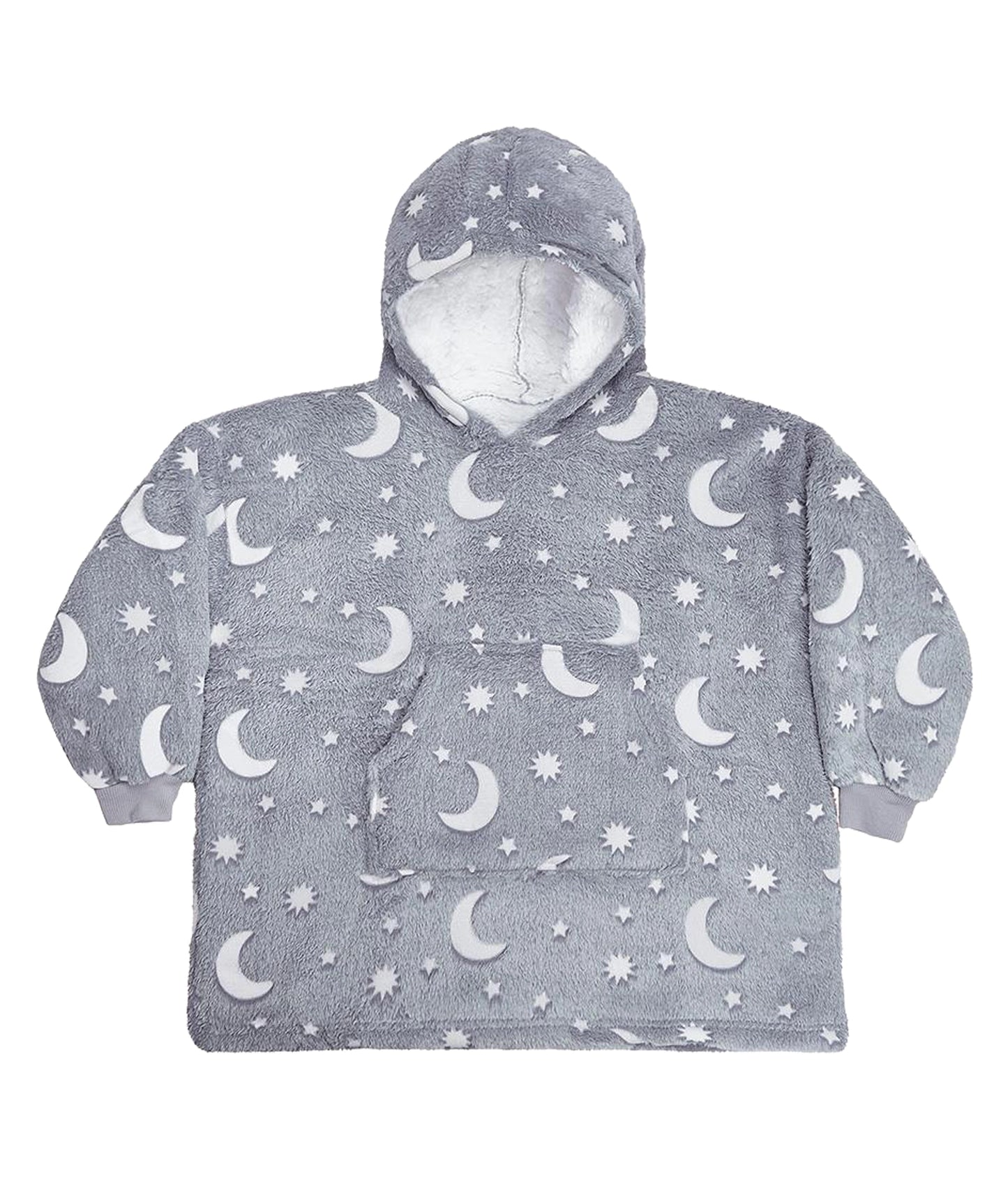 Glow in the Dark Hoodie Fleece Deken Kids met bedrukking de Bedrukwinkel