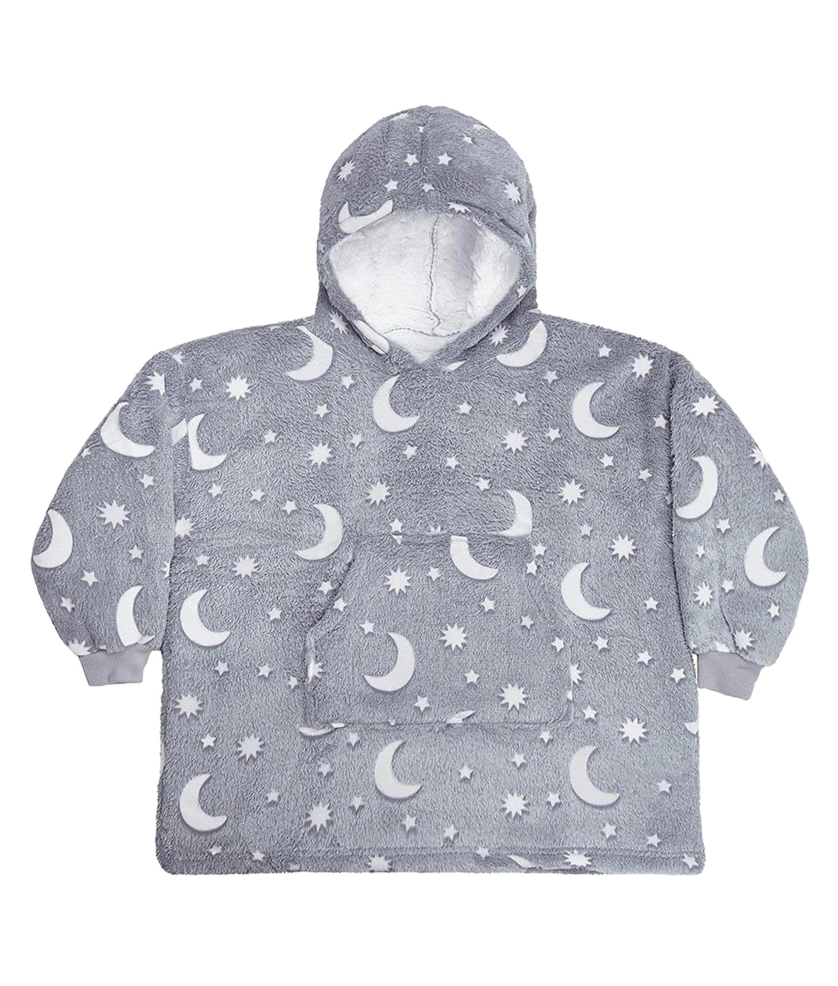 Glow in the Dark Hoodie Fleece Deken Kids met bedrukking de Bedrukwinkel