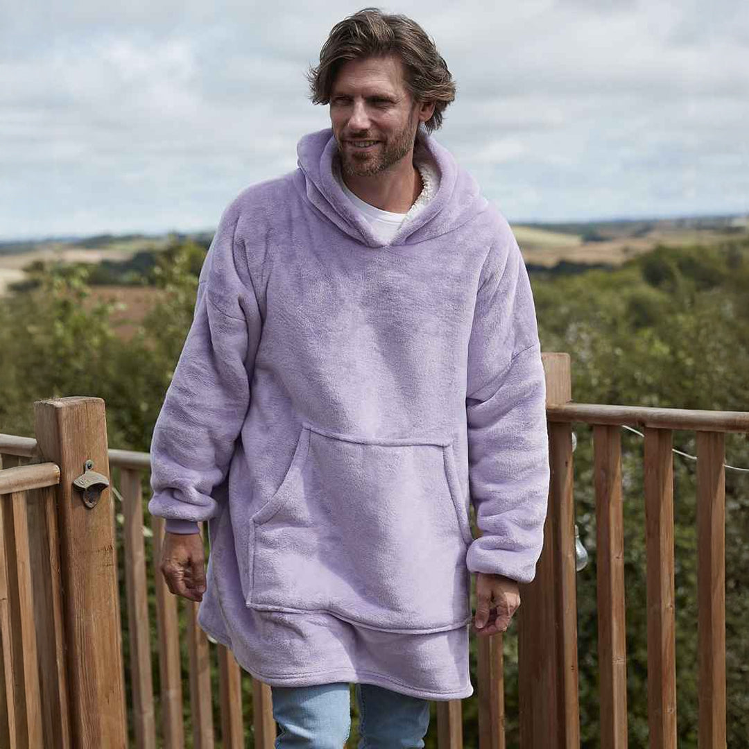 Hoodie Fleece Deken met naam de Bedrukwinkel