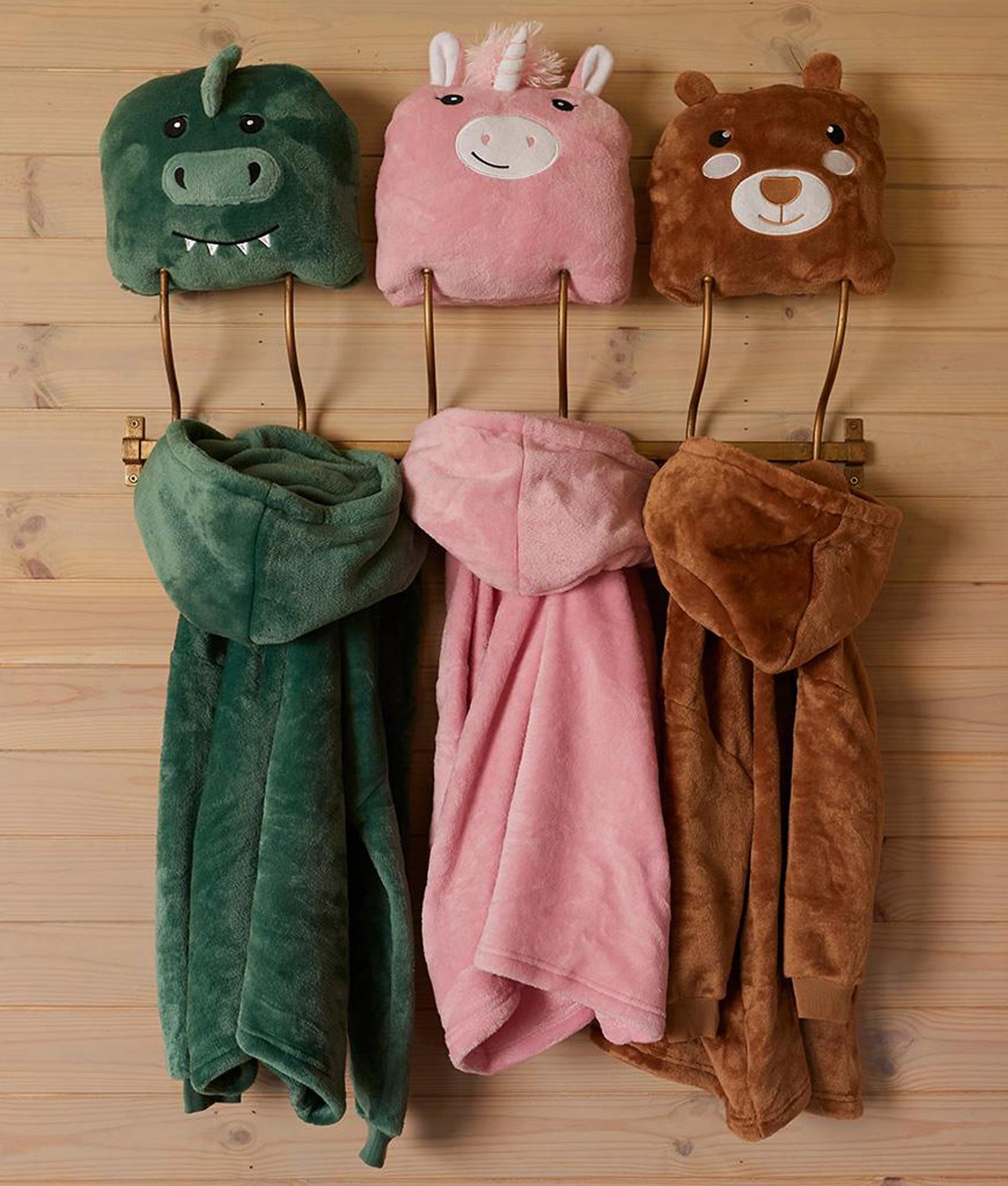 Dieren Hoodie Fleece Deken Kids met kussen en bedrukking de Bedrukwinkel