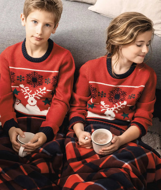 Kinder Kersttrui met Ronde Hals de Bedrukwinkel