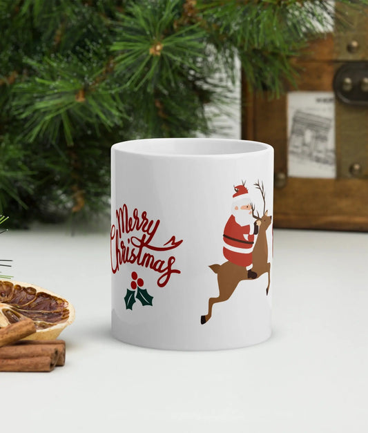 Mok "Kerstman Merry Christmas" de Bedrukwinkel