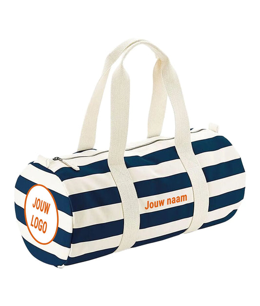 Nautische Duffle Bag Gestreept de Bedrukwinkel