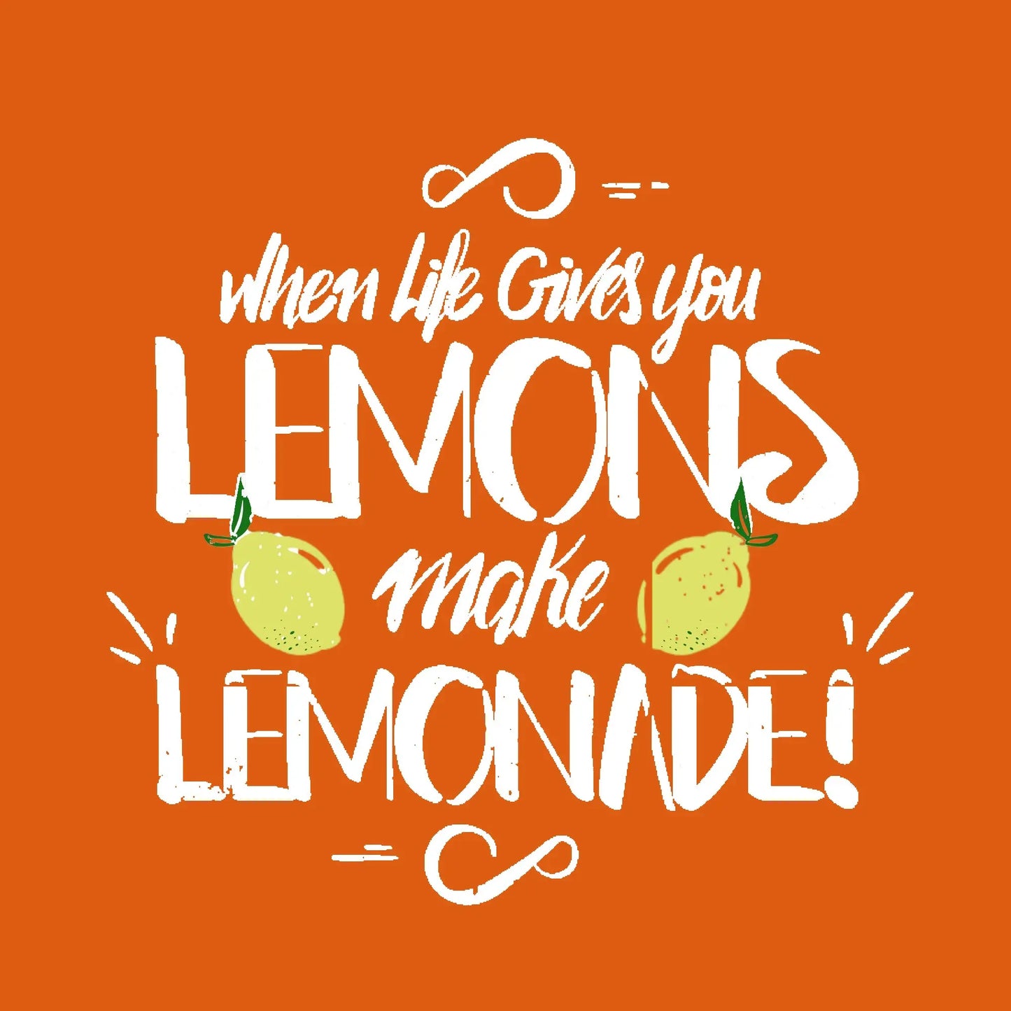 Tote Bag met schouderband "When lives gives you lemons" de Bedrukwinkel