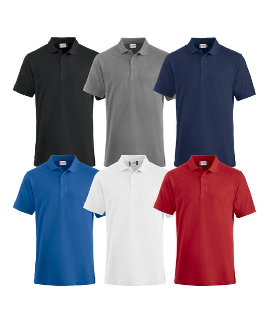 Clique Lincoln polo met gratis borstlogo - de Bedrukwinkel