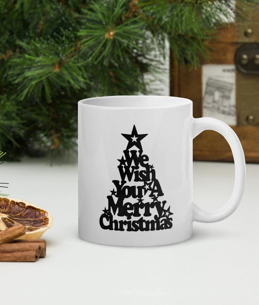 Mok met kerstboom bedrukking de Bedrukwinkel