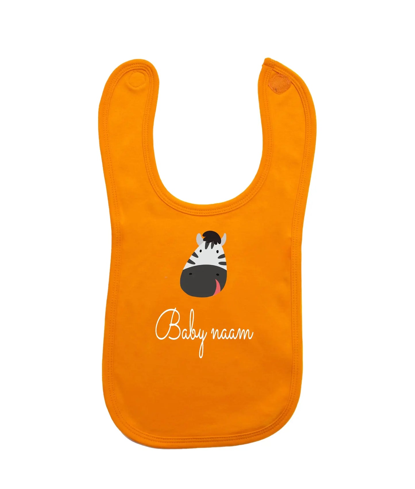 Slabbetje 2-laags met dier en naam de Bedrukwinkel