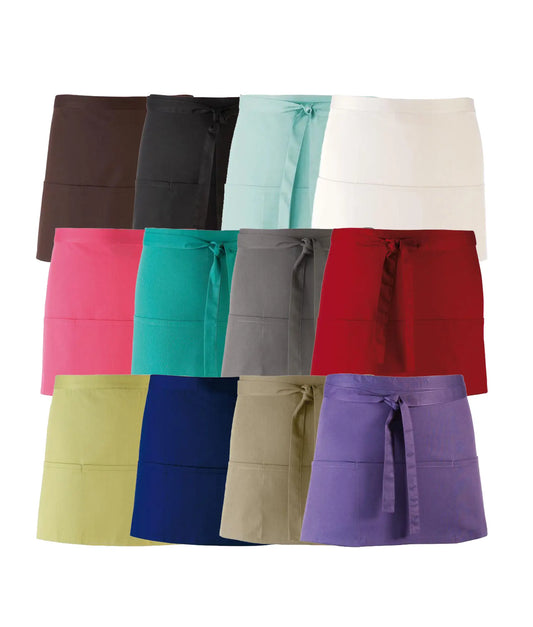 Premium schort kort met logo de Bedrukwinkel