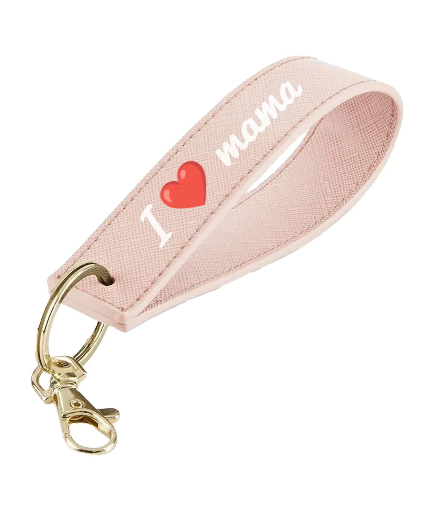 Sleutelhanger rechthoek I ❤️ mama de Bedrukwinkel