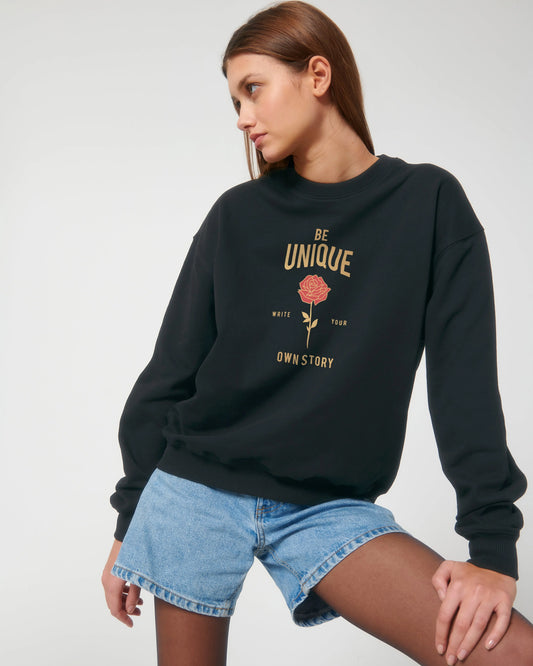 Sweater Oversized "Be Unique" de Bedrukwinkel
