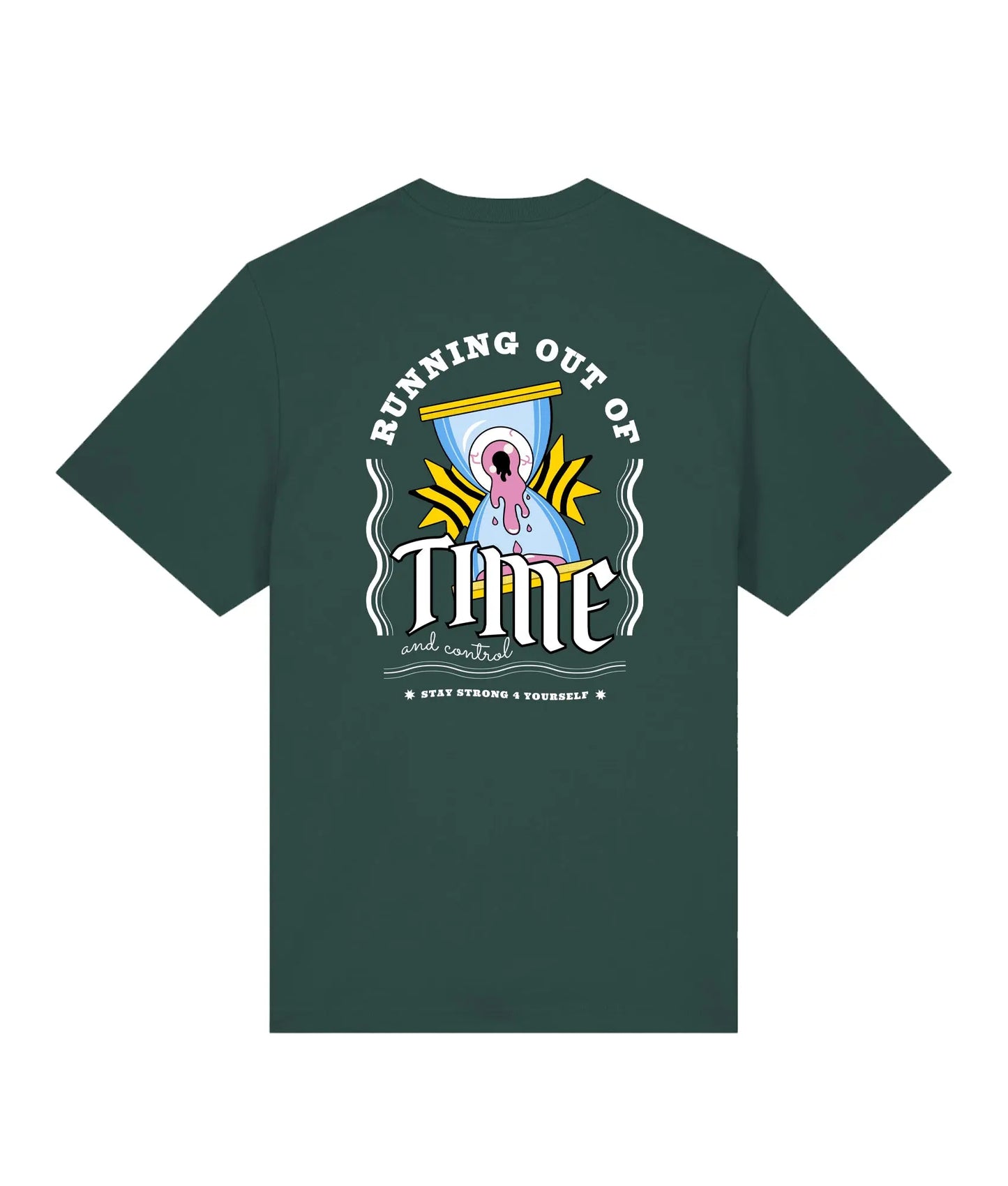 T-shirt Oversized "Running out of Time" de Bedrukwinkel