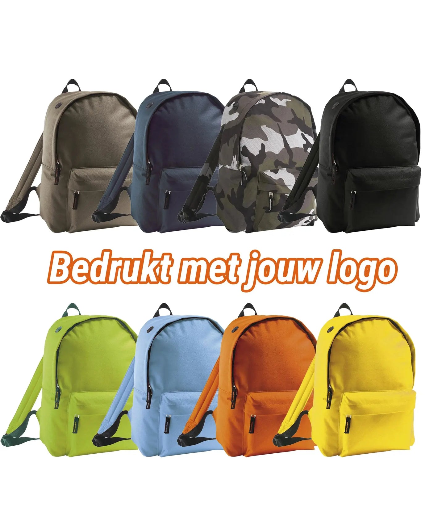 Rugtas basic met gratis logo de Bedrukwinkel