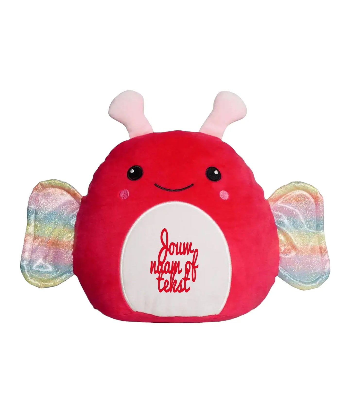 Vlinder knuffel 29cm - Eigen naam - de Bedrukwinkel