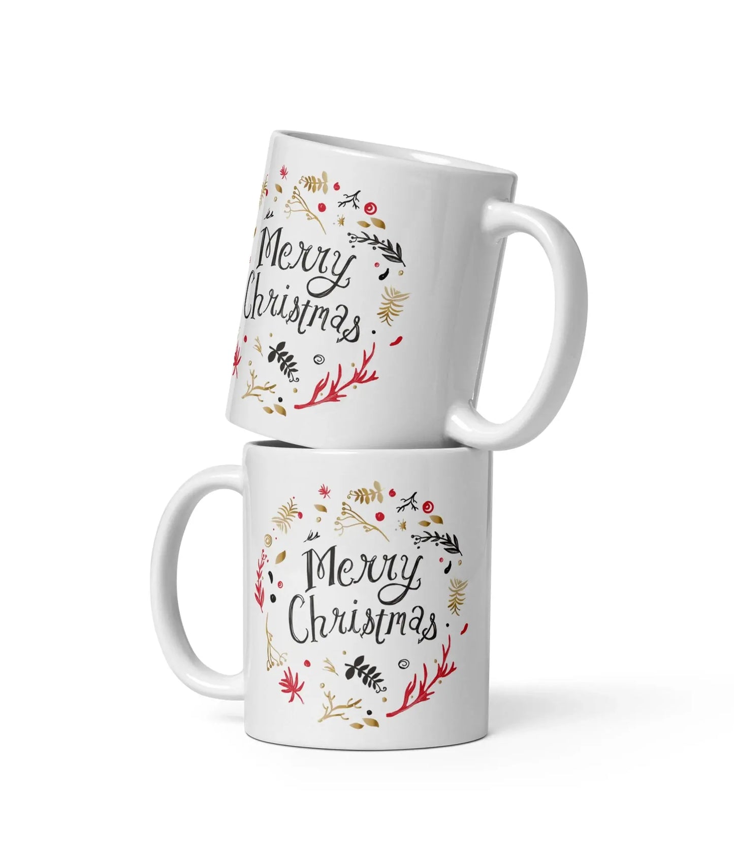 Mok "Merry Christmas" wit de Bedrukwinkel