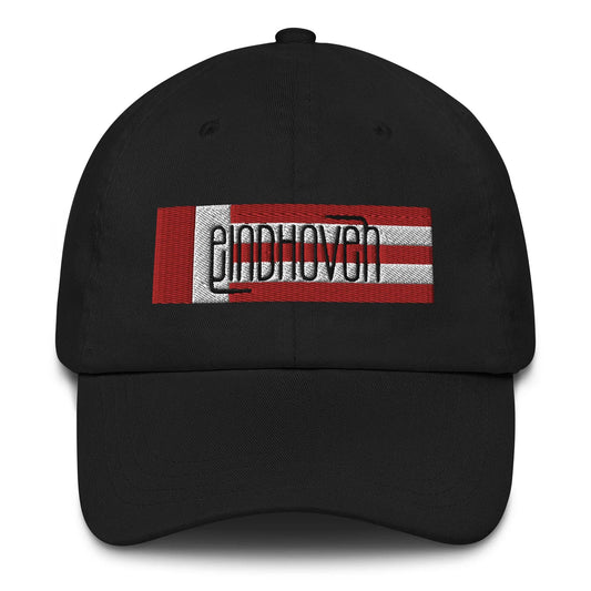 6-panel cap geborduurd met vlag en tekst EINDHOVEN de Bedrukwinkel