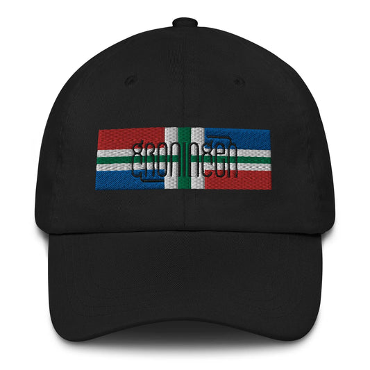 6-panel cap geborduurd met vlag en tekst GRONINGEN de Bedrukwinkel