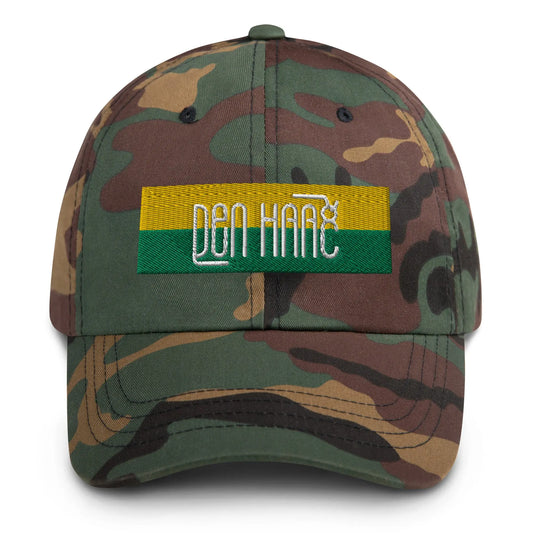 6-panel cap geborduurd met vlag en tekst DEN HAAG de Bedrukwinkel