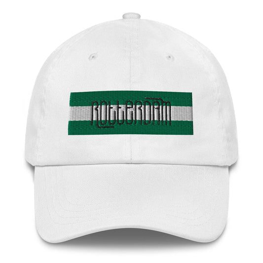 6-panel cap geborduurd met tekst en vlag ROTTERDAM de Bedrukwinkel
