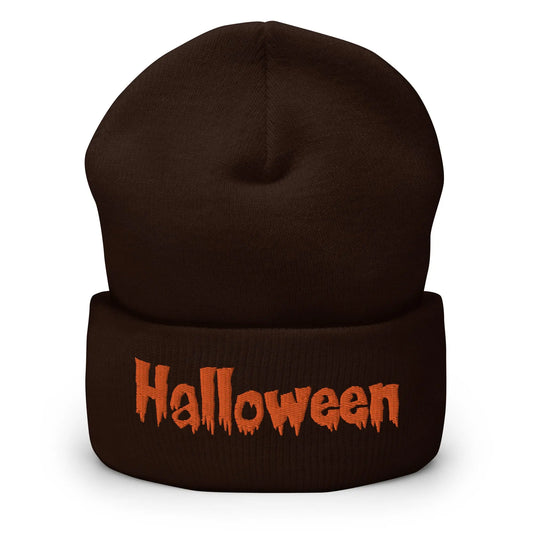 Beanie geborduurd "Halloween" de Bedrukwinkel