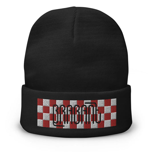 Beanie met geborduurde vlag en tekst BRABANT de Bedrukwinkel