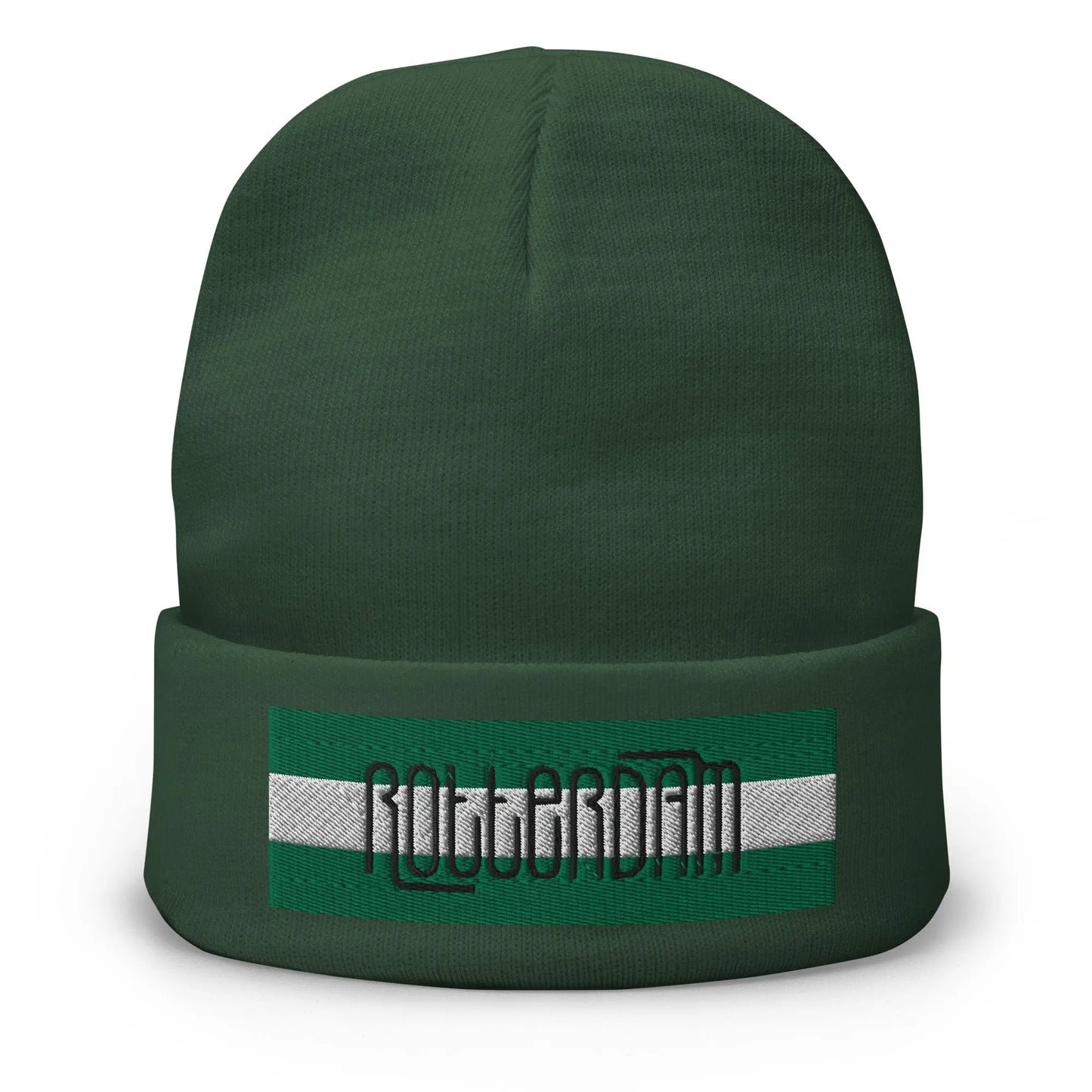 Beanie met geborduurde vlag en tekst ROTTERDAM de Bedrukwinkel