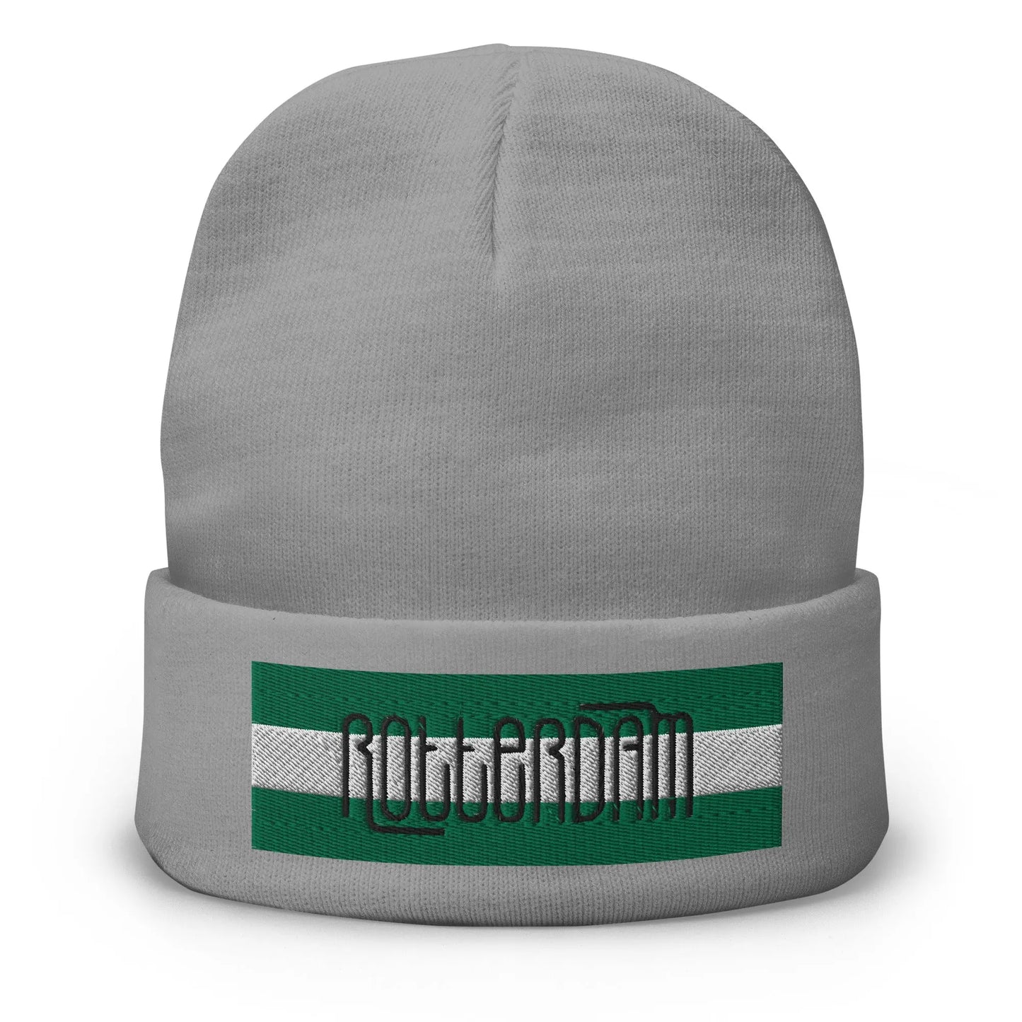 Beanie met geborduurde vlag en tekst ROTTERDAM de Bedrukwinkel