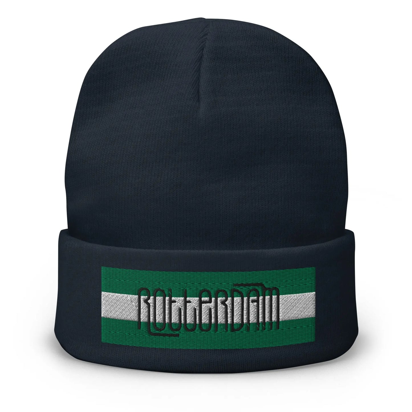Beanie met geborduurde vlag en tekst ROTTERDAM de Bedrukwinkel