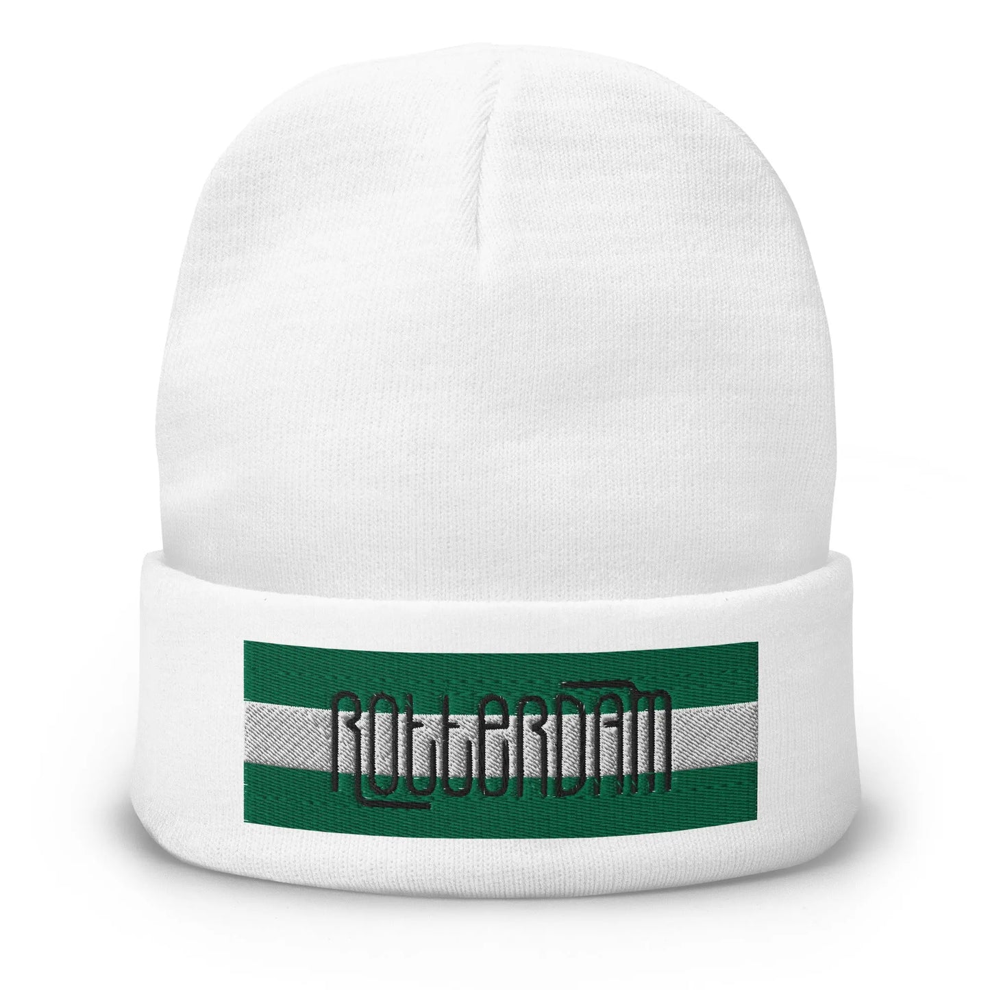 Beanie met geborduurde vlag en tekst ROTTERDAM de Bedrukwinkel