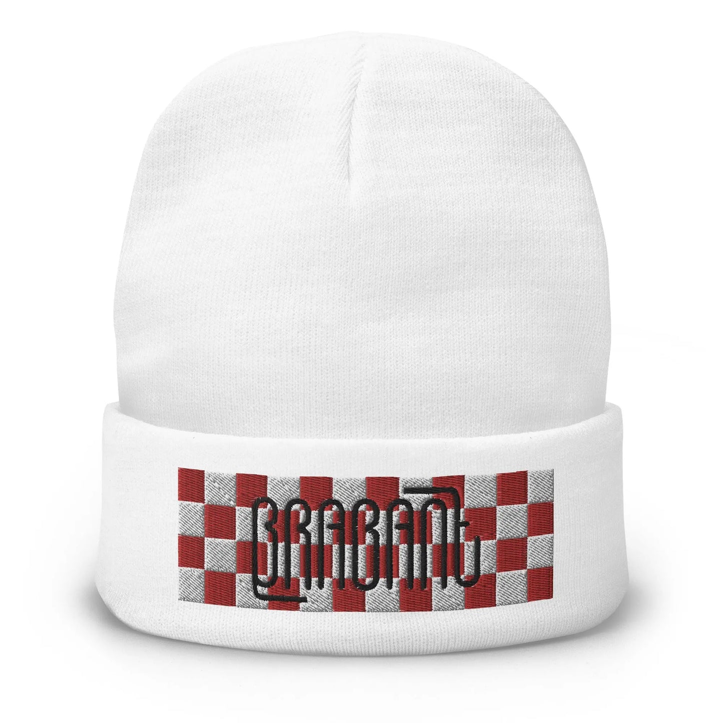 Beanie met geborduurde vlag en tekst BRABANT de Bedrukwinkel