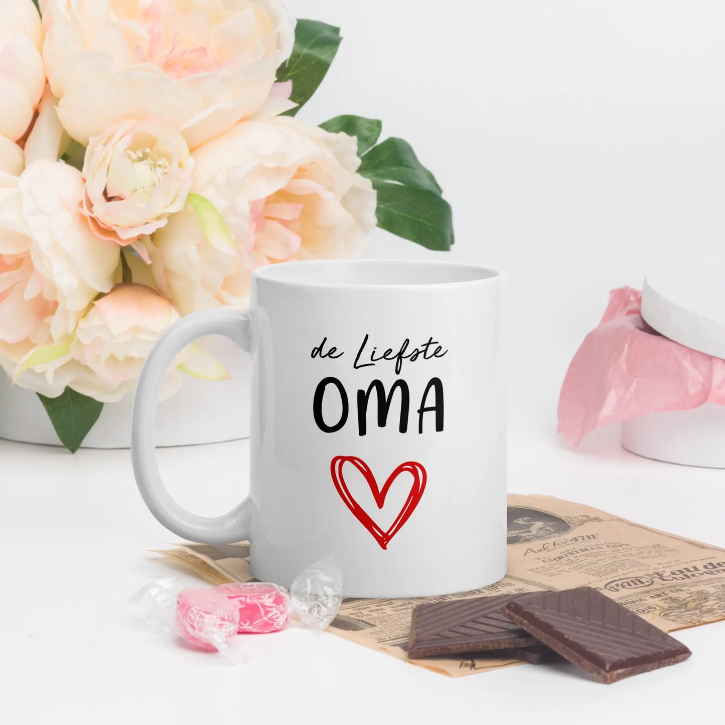 Mok "de Liefste Oma" de Bedrukwinkel