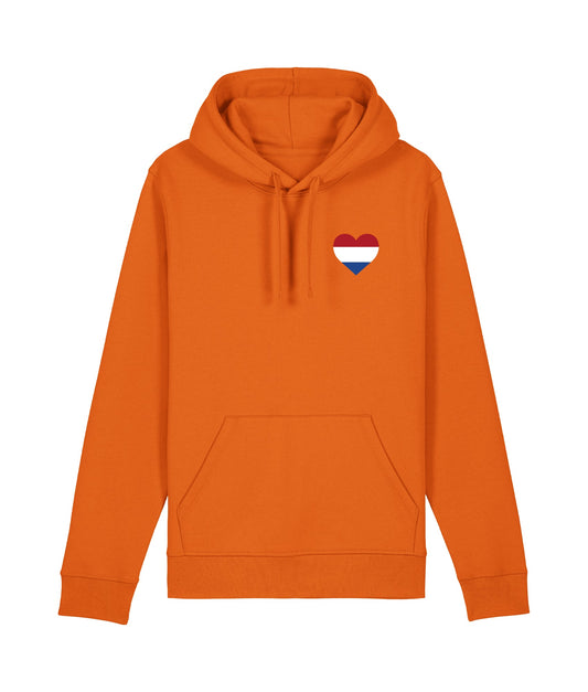 Hoodie Koningsdag Hartje NL vlag de Bedrukwinkel