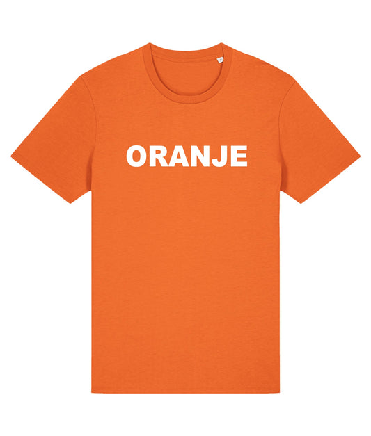 T-shirt met tekst ORANJE de Bedrukwinkel