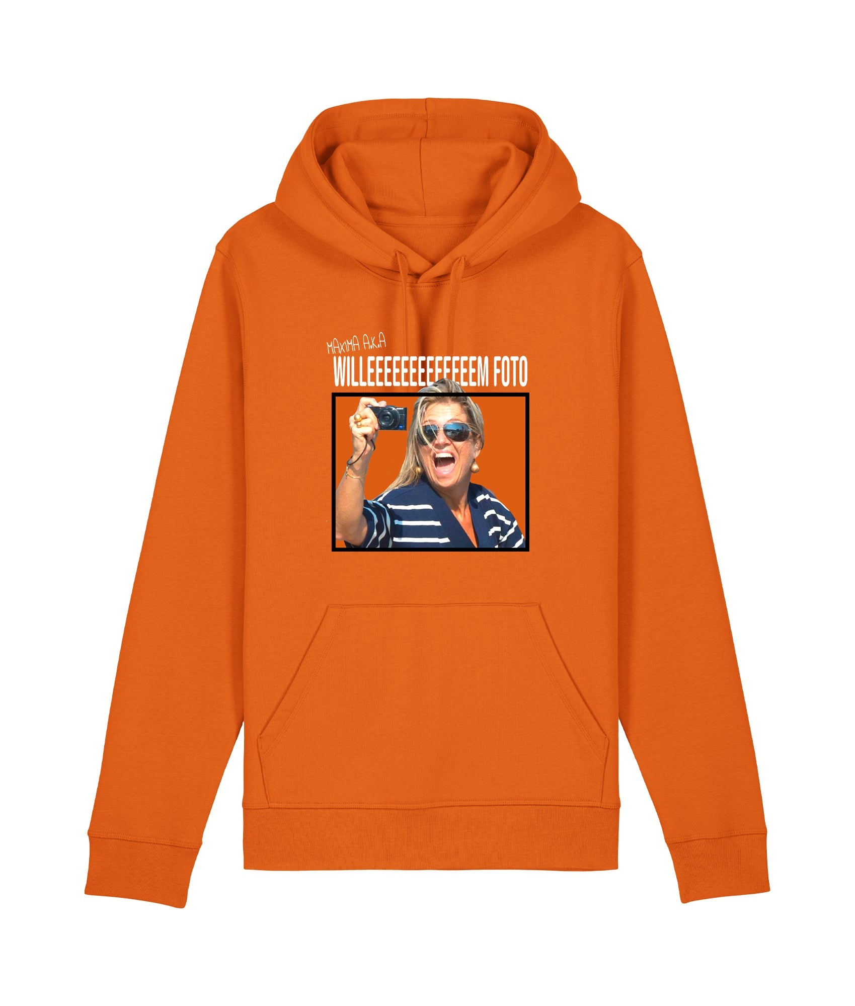 Oranje Hoodie Maxima Print de Bedrukwinkel