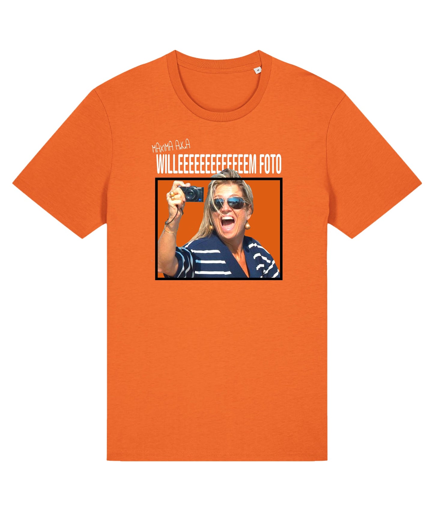 Oranje T-shirt Maxima Print de Bedrukwinkel